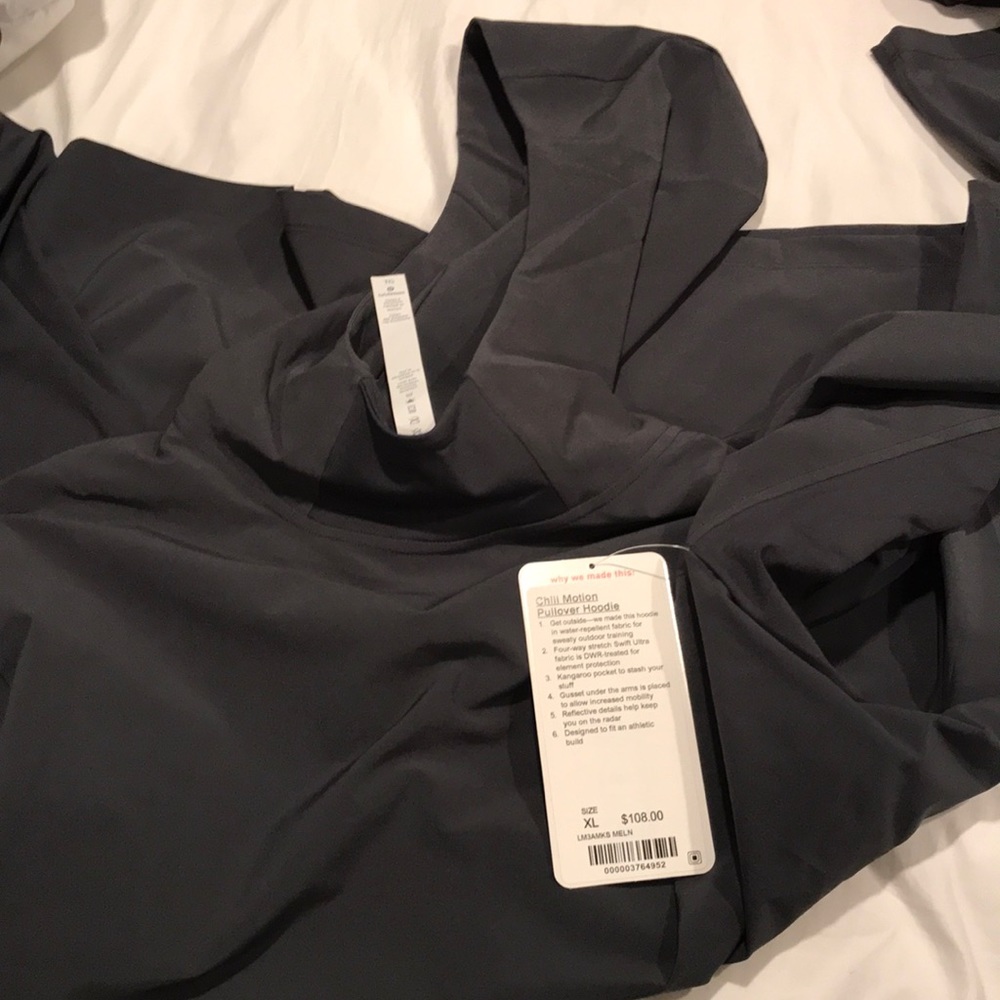 Men’s Brand New Lululemon Dark Gray Hoodie